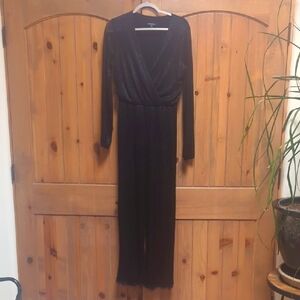 Black Dressy Long Sleeve Jumpsuit